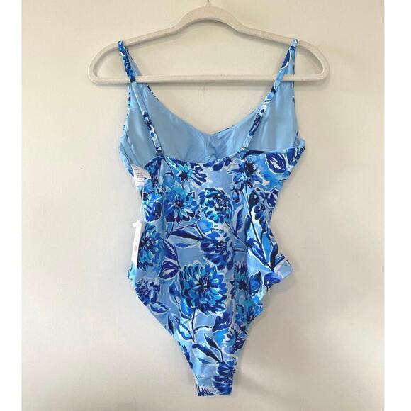 NWT Andie Swim The Baia One Piece in Bluf Blue Floral Size S - Picture 5 of 7